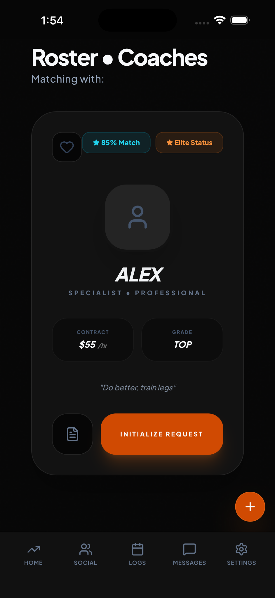 Varuko trainer finder and coaching discovery screen