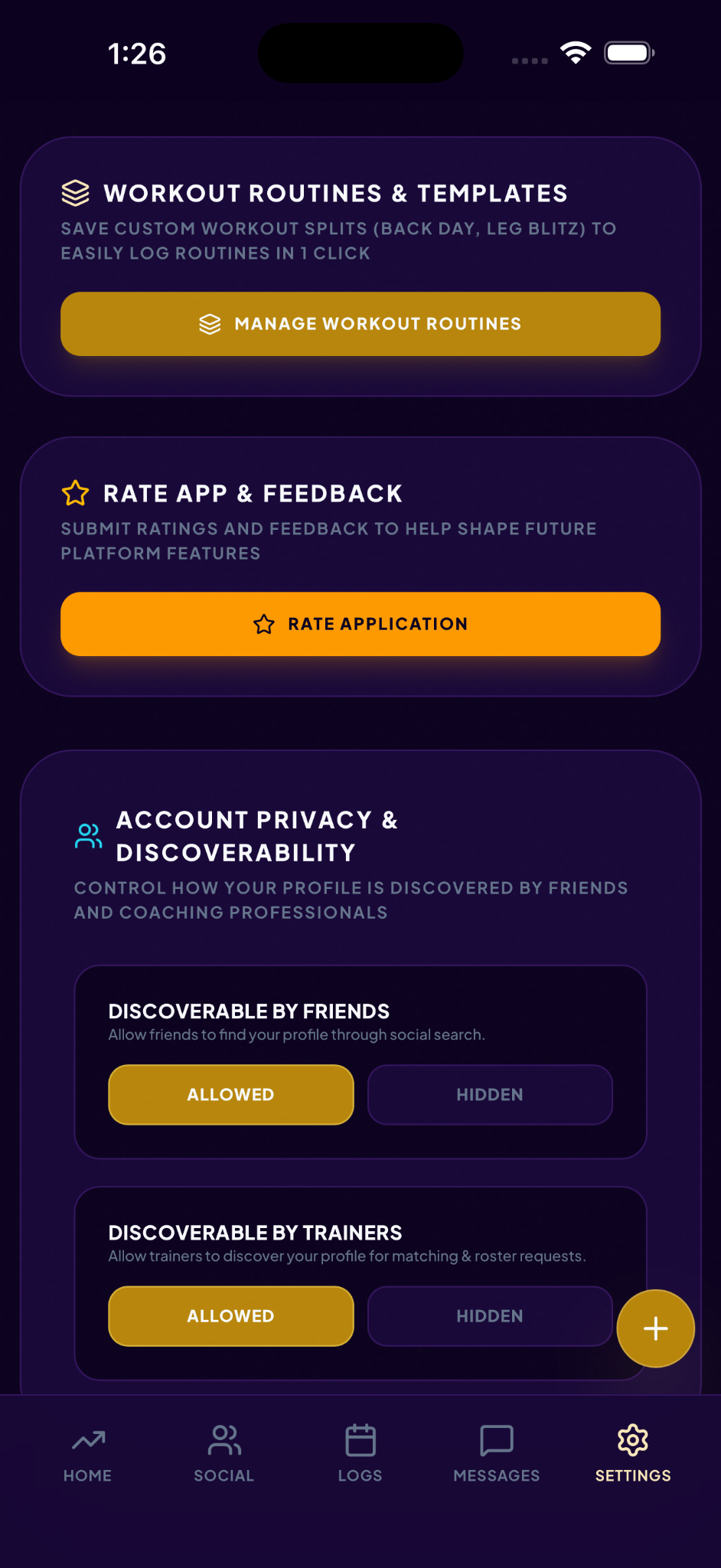 Varuko settings in Royalty theme